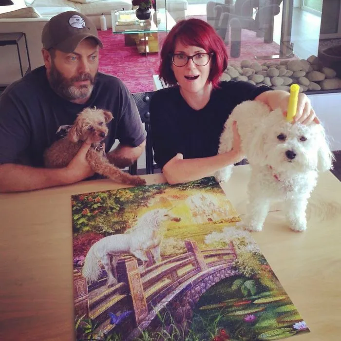 21 Times Nick Offerman And Megan Mullaly Fit Together Like 2 Pieces Of A Puzzle