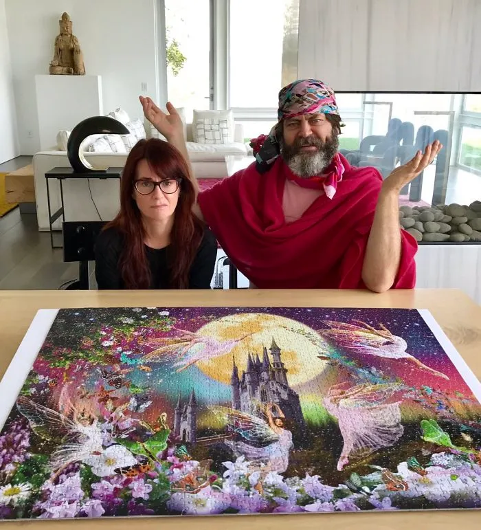 21 Times Nick Offerman And Megan Mullaly Fit Together Like 2 Pieces Of A Puzzle