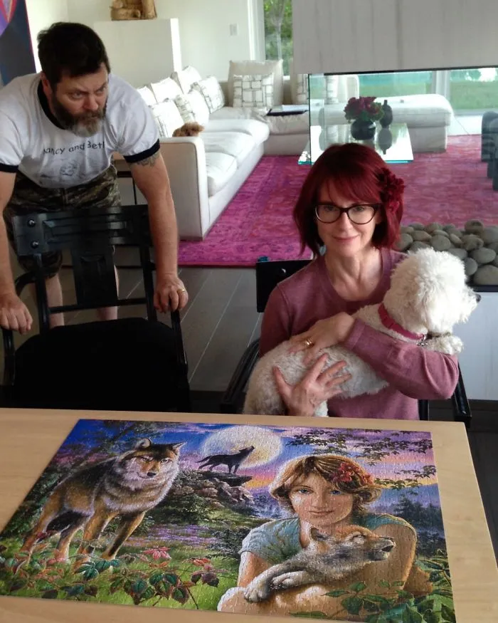 21 Times Nick Offerman And Megan Mullaly Fit Together Like 2 Pieces Of A Puzzle