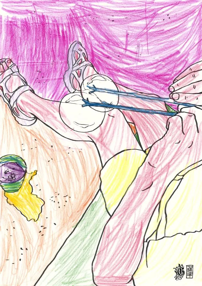Lines By Mom, Colors By Son