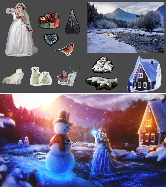 I Take Separate Images And Add Them Together To Create Magical Scenes
