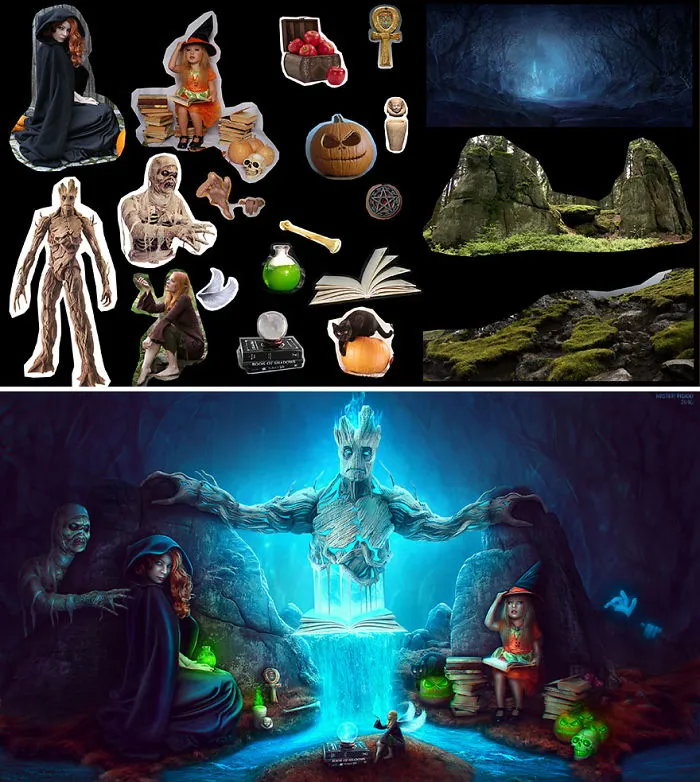 I Take Separate Images And Add Them Together To Create Magical Scenes