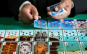 I Made A Deck Of Cards Where Each Individual Picture Connects To Make A Giant Puzzle!