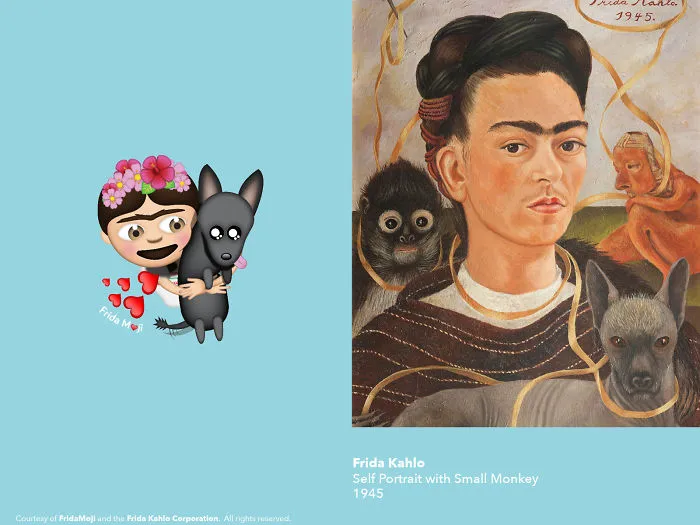 Self-portrait With Small Monkey