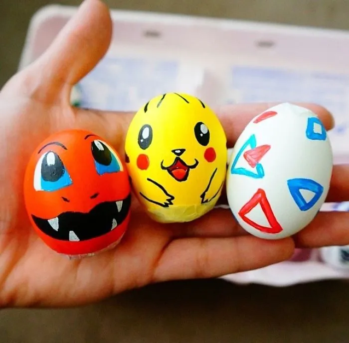 Real Eggs And Acrylics Made Into My Favorite Characters For This Easter!!