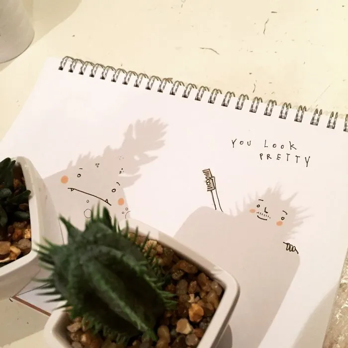 I Use Shadows Of Everyday Objects To Create Cute Doodles