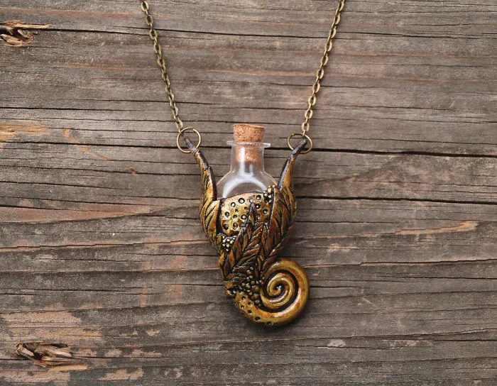 I Made Some Tiny Bottle Pendants