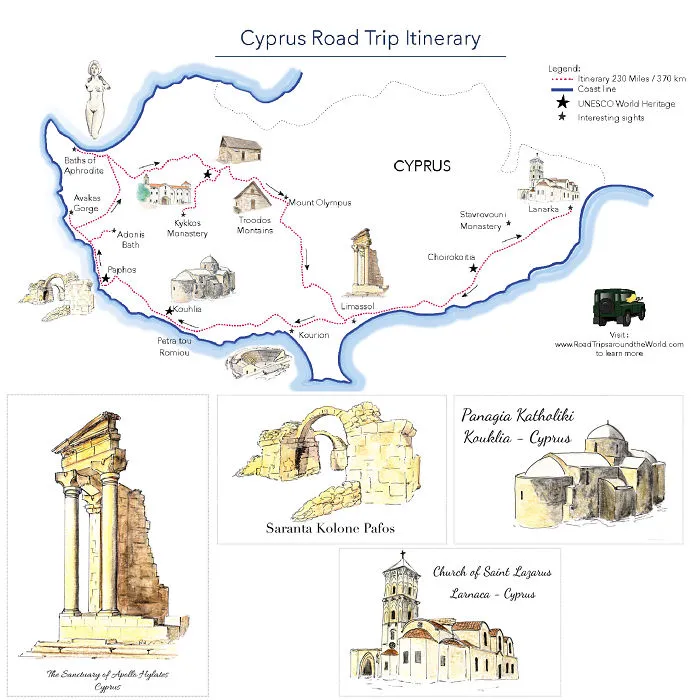 I Create Maps To Encourage You To Explore The World. This Latest One Is About Cyprus!
