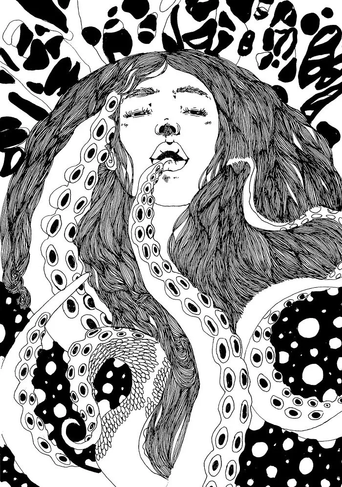 I Enjoy Creating Art Using Black Pens