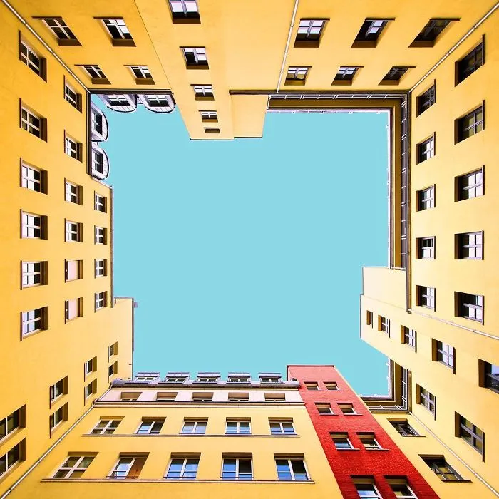 I Got Bored By The Gray Cityscape Of Berlin, So I Started To Colorize Buildings With Photoshop