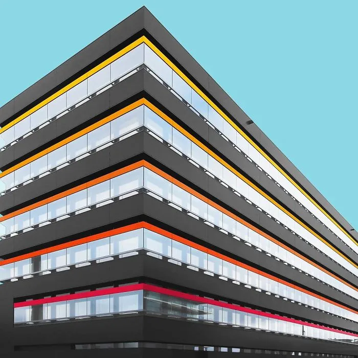 I Got Bored By The Gray Cityscape Of Berlin, So I Started To Colorize Buildings With Photoshop