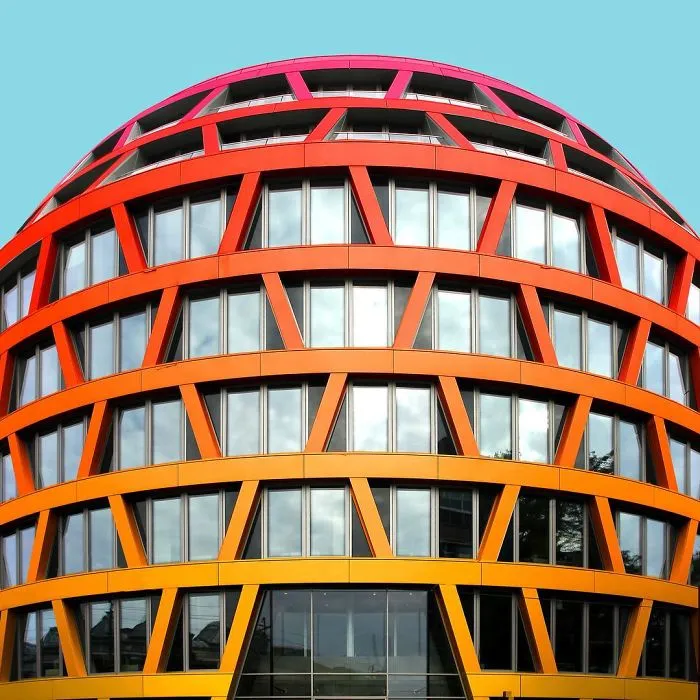 I Got Bored By The Gray Cityscape Of Berlin, So I Started To Colorize Buildings With Photoshop