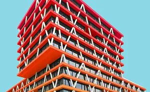 I Got Bored By The Gray Cityscape Of Berlin, So I Started To Colorize Buildings With Photoshop