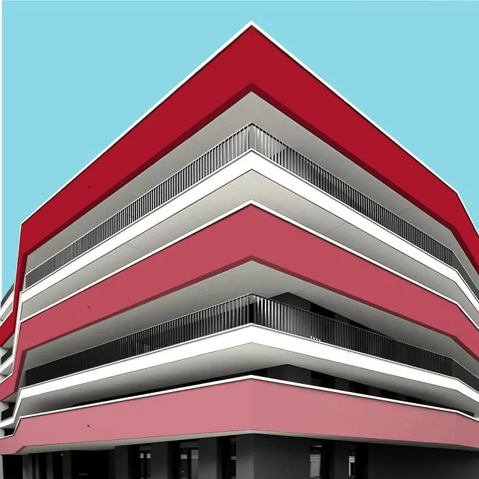 I Got Bored By The Gray Cityscape Of Berlin, So I Started To Colorize Buildings With Photoshop