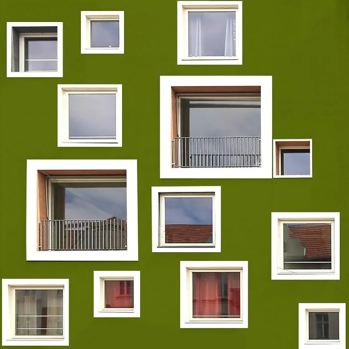 I Got Bored By The Gray Cityscape Of Berlin, So I Started To Colorize Buildings With Photoshop