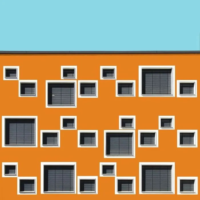 I Got Bored By The Gray Cityscape Of Berlin, So I Started To Colorize Buildings With Photoshop