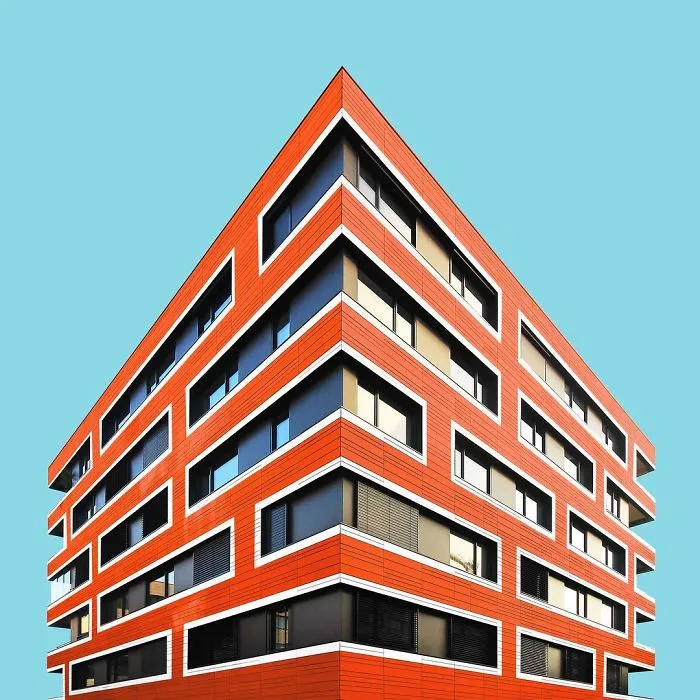 I Got Bored By The Gray Cityscape Of Berlin, So I Started To Colorize Buildings With Photoshop