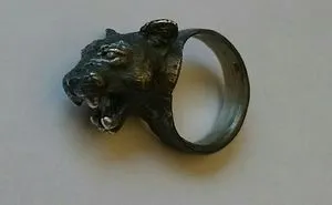 I Made This Black Panther Ring Out Of Silver Coins.