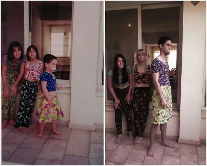 My Sisters Dressed Me Up With A Skirt. 15 Years Later They Did It Again
