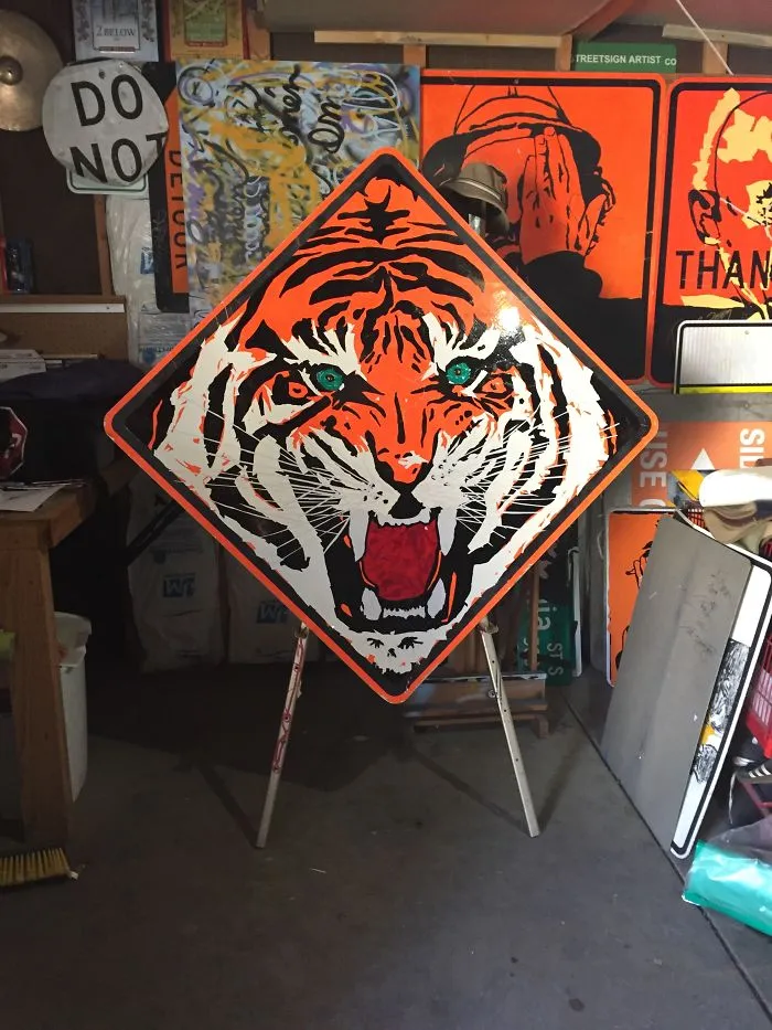 Recycled Street Sign Art By The Signtologist