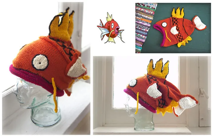 Knitted Magikarp Hat By Kim Denise – A Pokémon Fan's Dream!