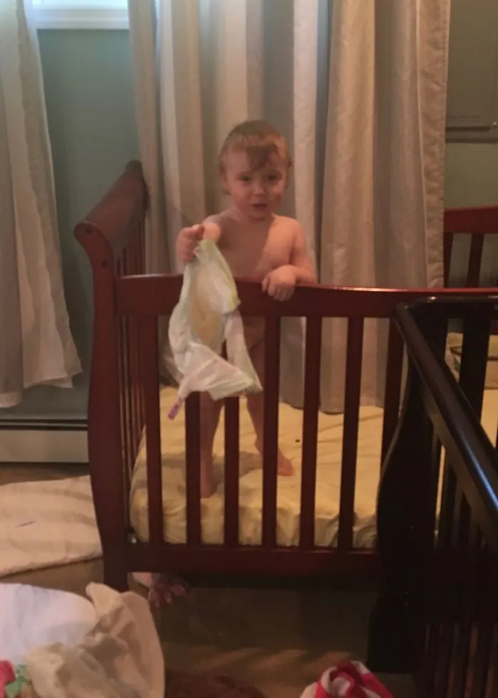 Oh, Thank You For Taking Off Your Diaper. Is That Poo Behind You?