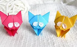 This Easy Origami Kitten Is So Cute That You Will Make 3, At Least!