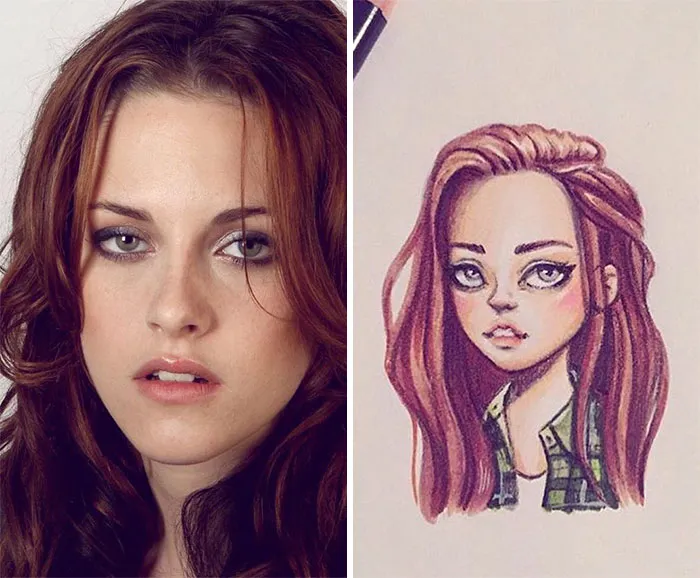 Russian Artist Turns Celebrities Into Adorable Cartoon Characters