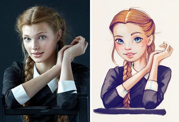 Russian Artist Turns Celebrities Into Adorable Cartoon Characters
