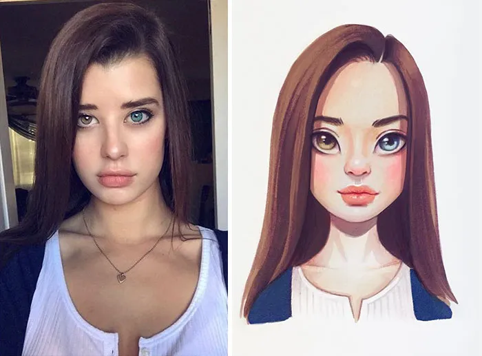 Russian Artist Turns Celebrities Into Adorable Cartoon Characters