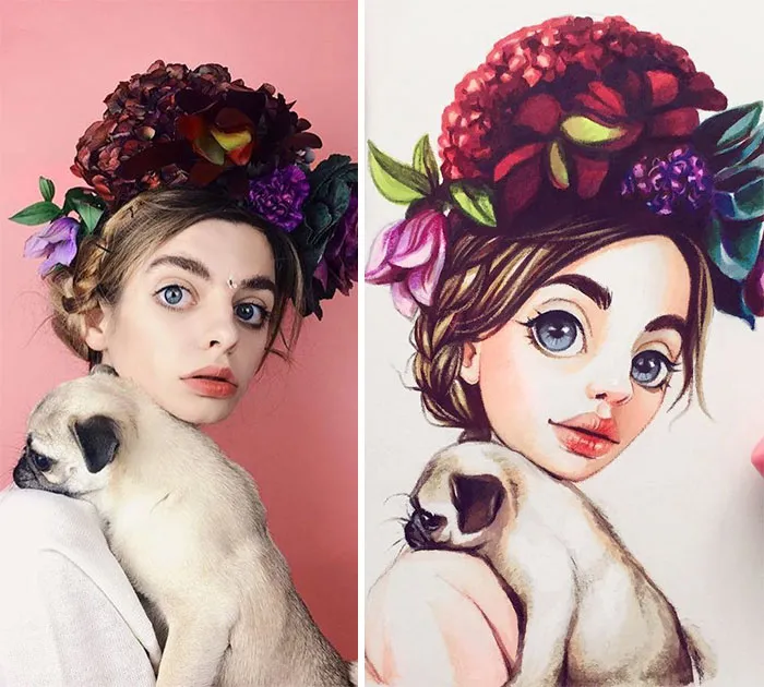 Russian Artist Turns Celebrities Into Adorable Cartoon Characters