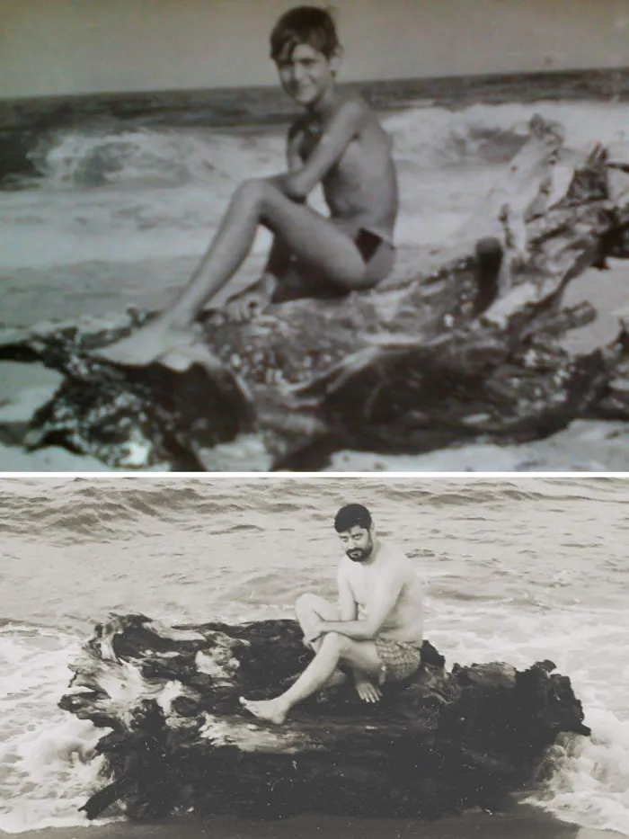 My Boyfriend Ivan. First Picture - 1992, Just 10 Years Old.  Second Photo - 2016, 33 Years Old. Same Beach :)