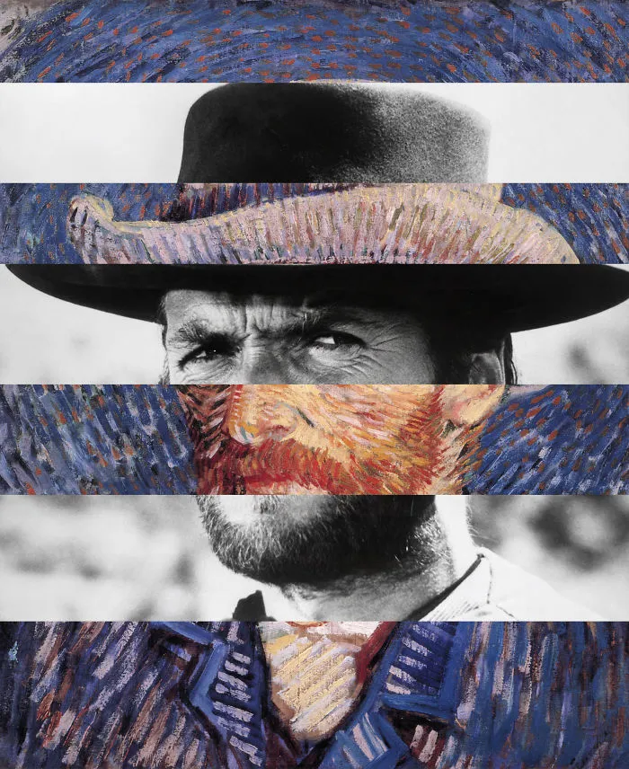 Van Gogh's Self Portrait And Clint Eastwood
