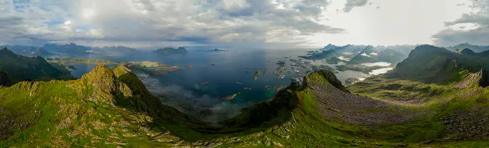 Mt. Floeya Over Svolvaer