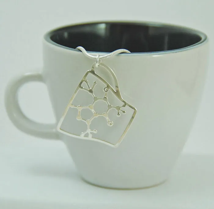 Caffeine Molecule In A Cup