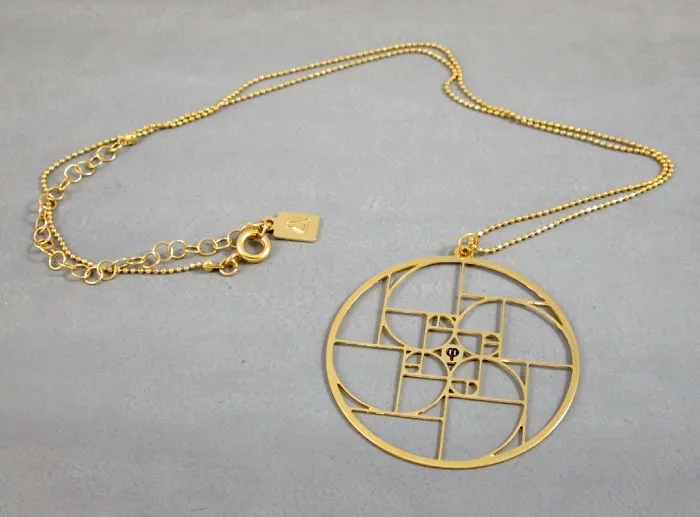 Golden Spiral In A Circle, Fibonacci Spiral