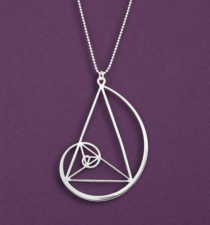 Golden Triangle With Golden Spiral