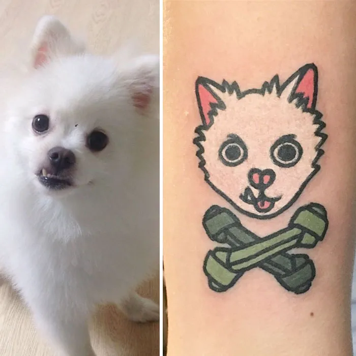 Este tatuador surcoreano convierte a tus mascotas en geniales tatuajes