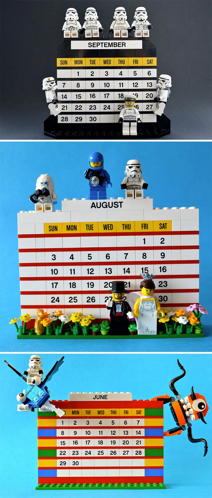 Lego  Monthly Calendar