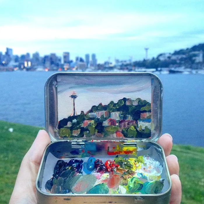 Travel Around The USA With These Tiny Landscapes In Mint Tins