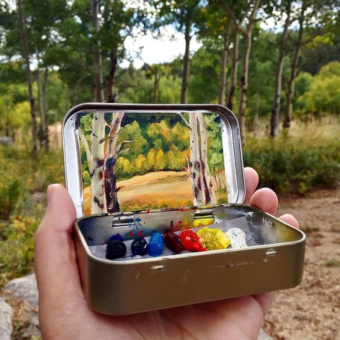 Travel Around The USA With These Tiny Landscapes In Mint Tins