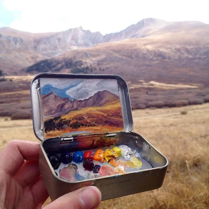 Travel Around The USA With These Tiny Landscapes In Mint Tins