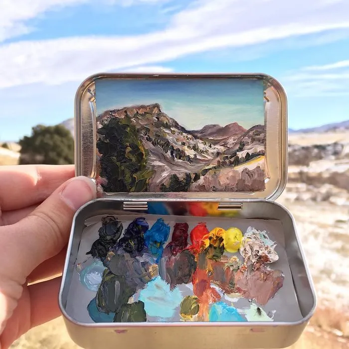 Travel Around The USA With These Tiny Landscapes In Mint Tins