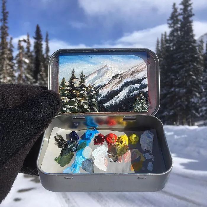 Travel Around The USA With These Tiny Landscapes In Mint Tins