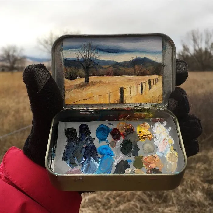 Travel Around The USA With These Tiny Landscapes In Mint Tins