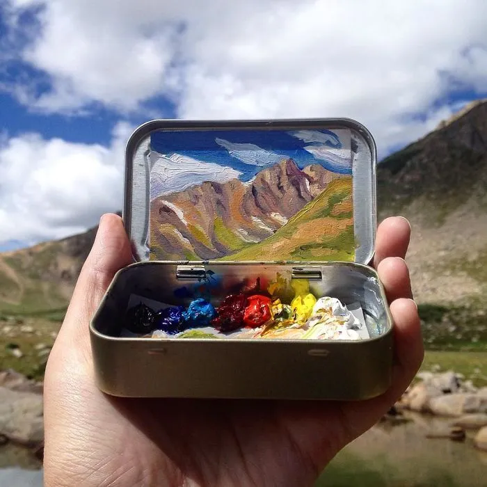 Travel Around The USA With These Tiny Landscapes In Mint Tins