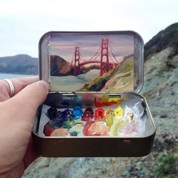 Travel Around The USA With These Tiny Landscapes In Mint Tins