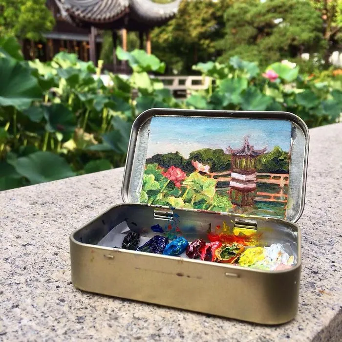 Travel Around The USA With These Tiny Landscapes In Mint Tins