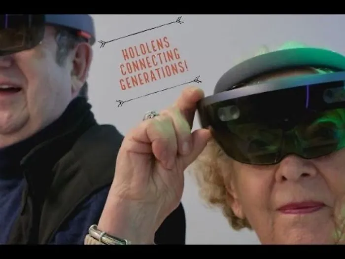 Hololens Connects Generations! Seniors And Kids Rock On!