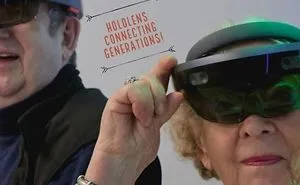 Hololens Connects Generations! Seniors And Kids Rock On!